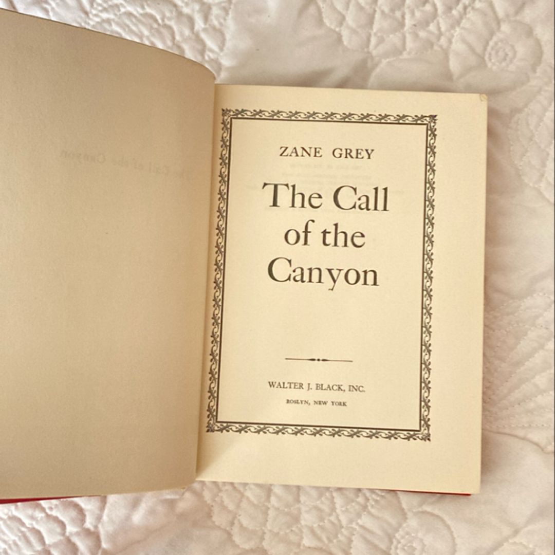 The Call of the Canyon