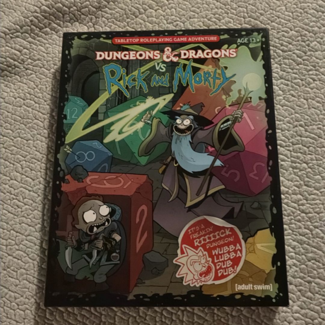 Dungeons and Dragons vs Rick and Morty (d&d Tabletop Roleplaying Game Adventure Boxed Set)