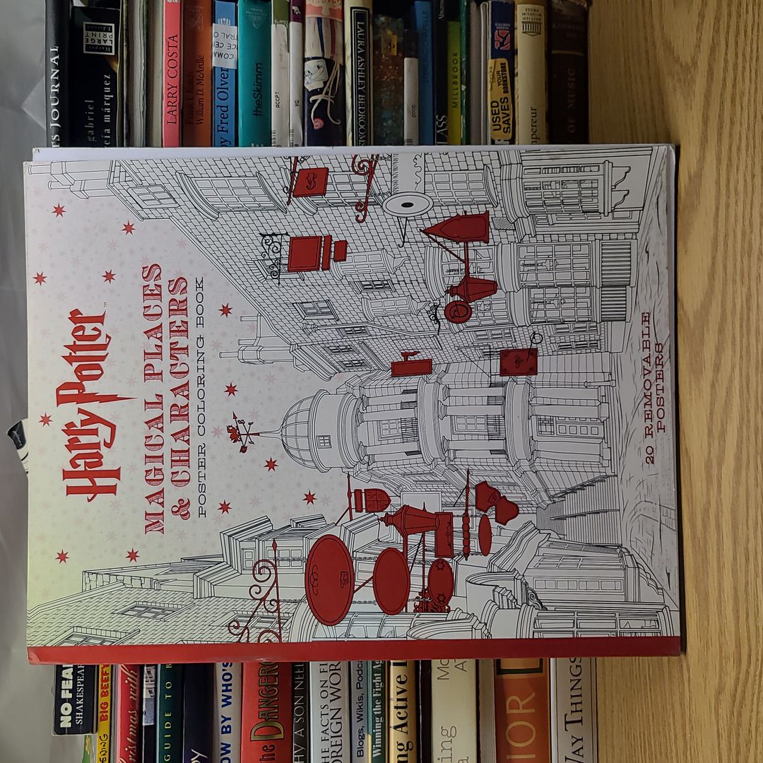 Harry Potter Magical Places and Characters Poster Coloring Book