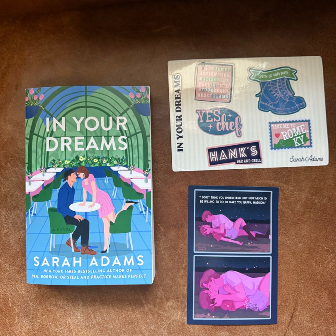 In Your Dreams Sarah Adams Singed Preorder Exclusive Goodies