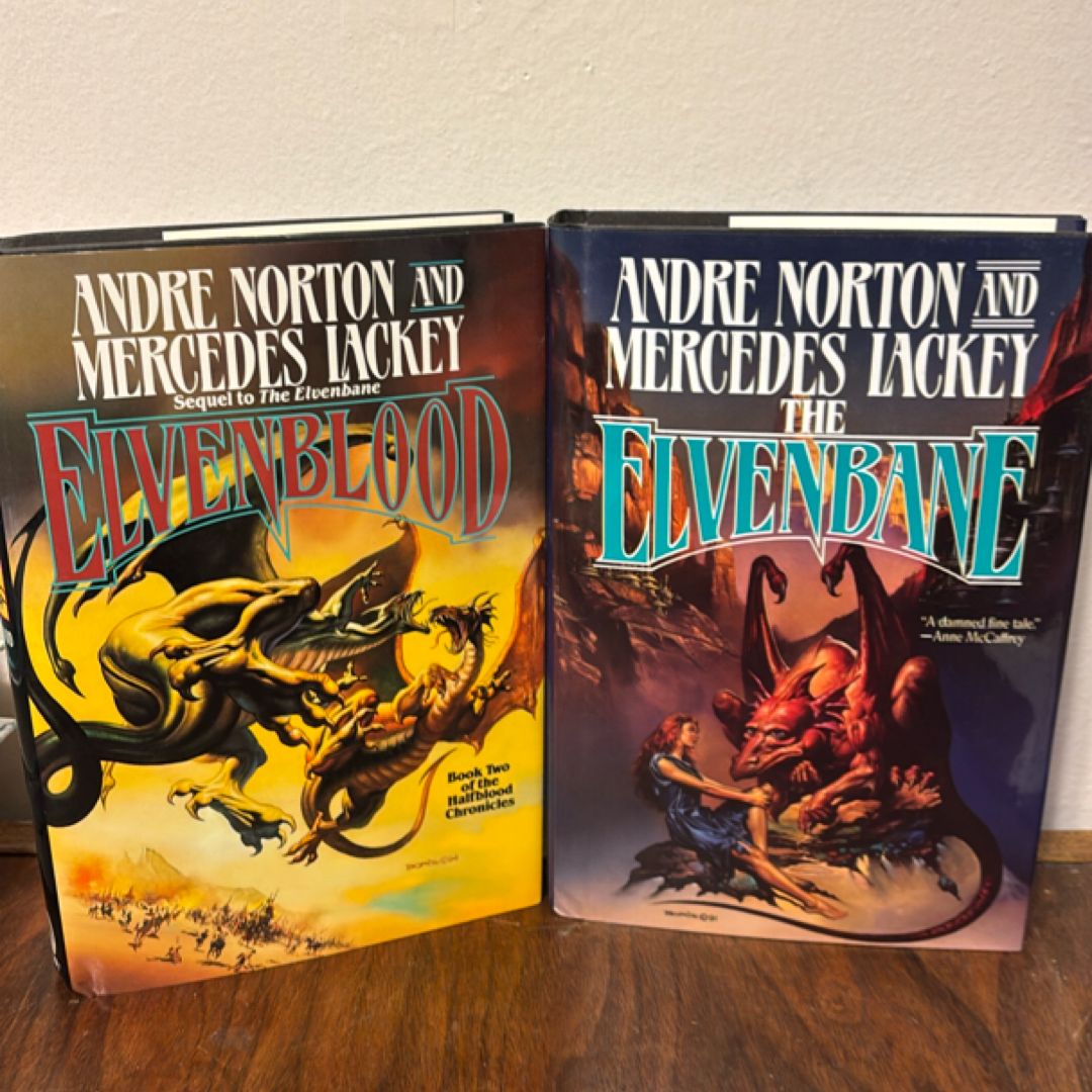  Elvenbane and Elvenblood first editions 