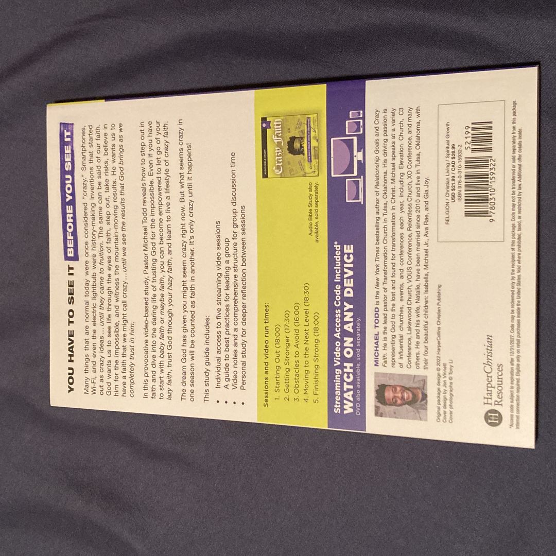 Crazy Faith Bible Study Guide Plus Streaming Video