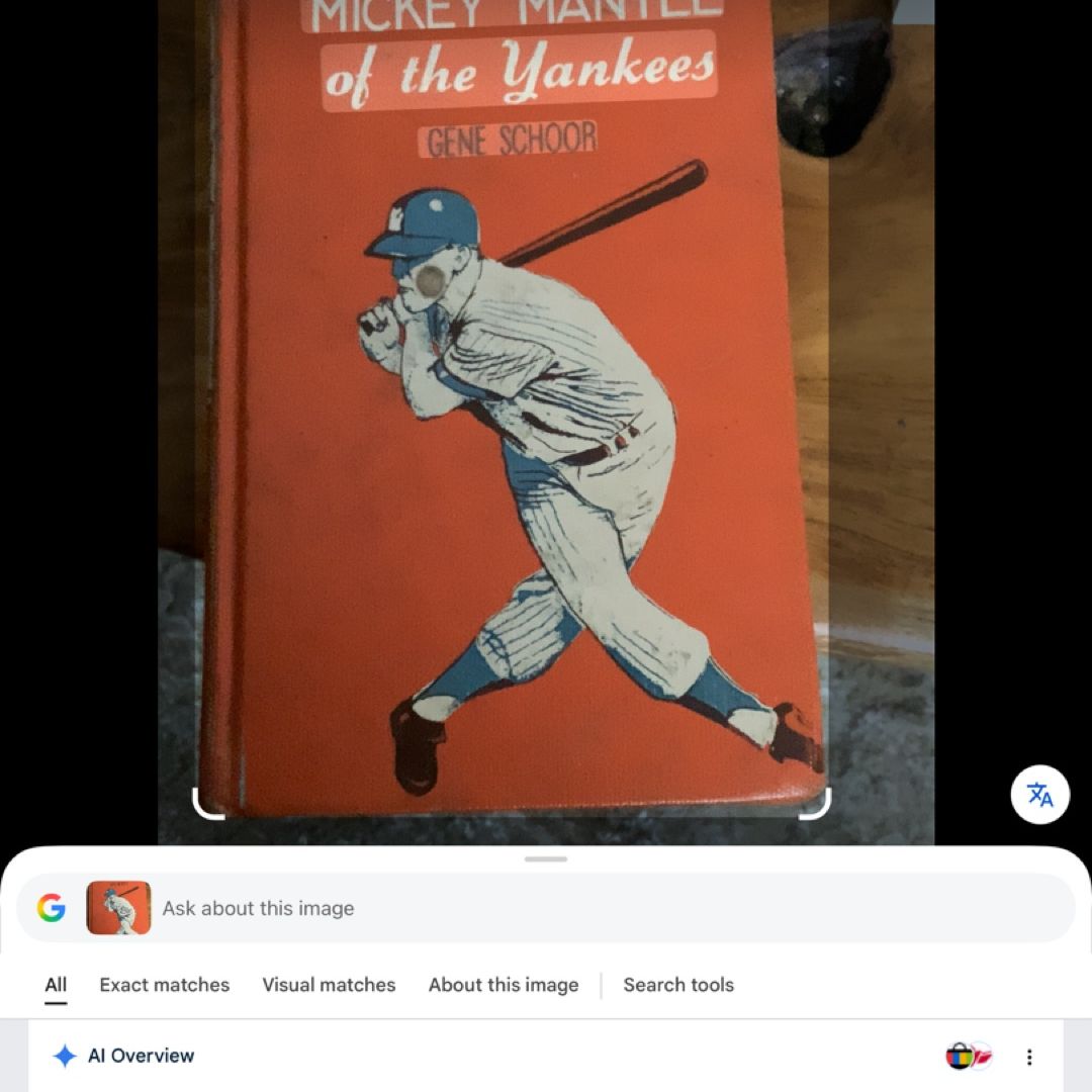 Mickey Mantle of the Yankees