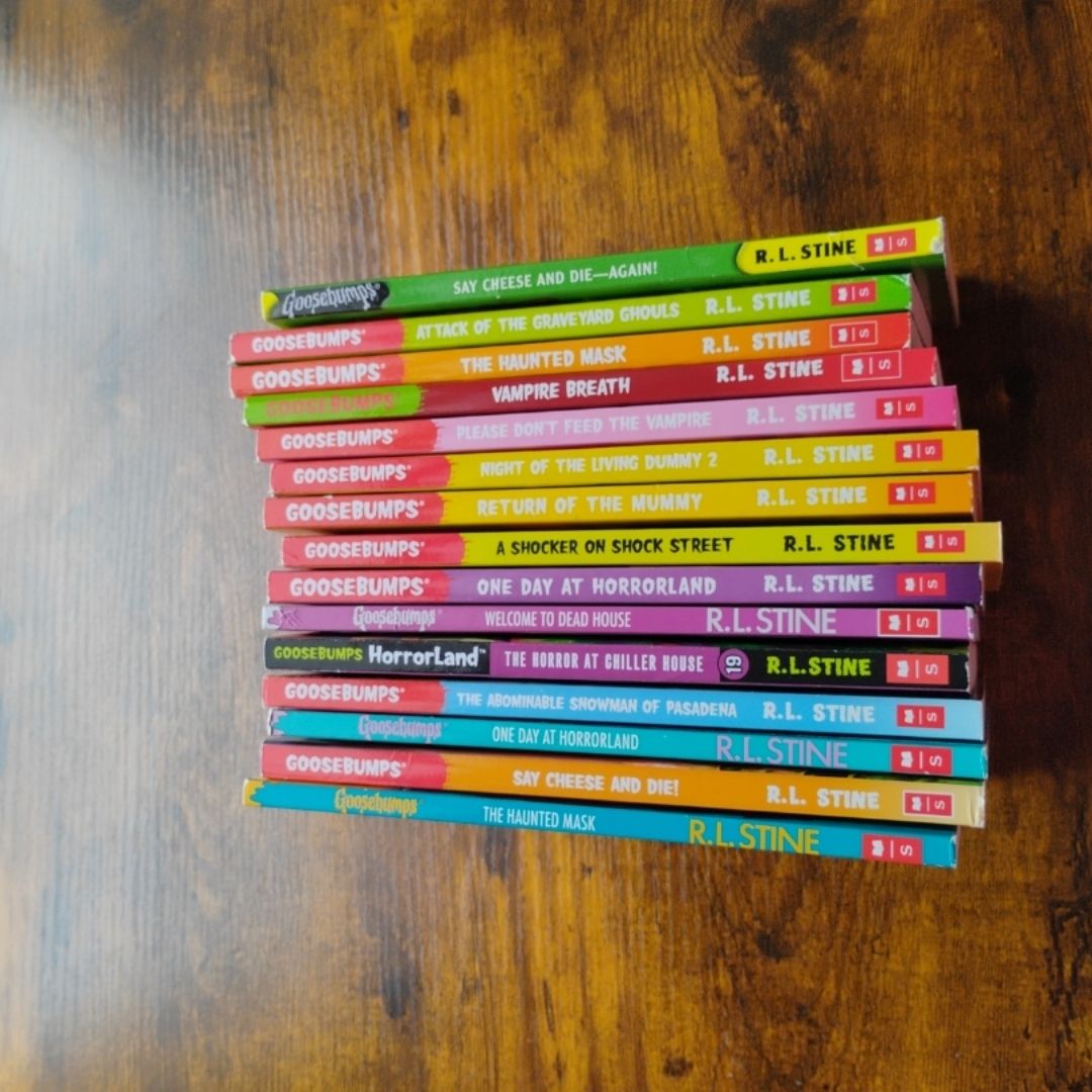 Lot of R.L Stine Goosebumps Books Kids Scary Horror Paperback Summer ...