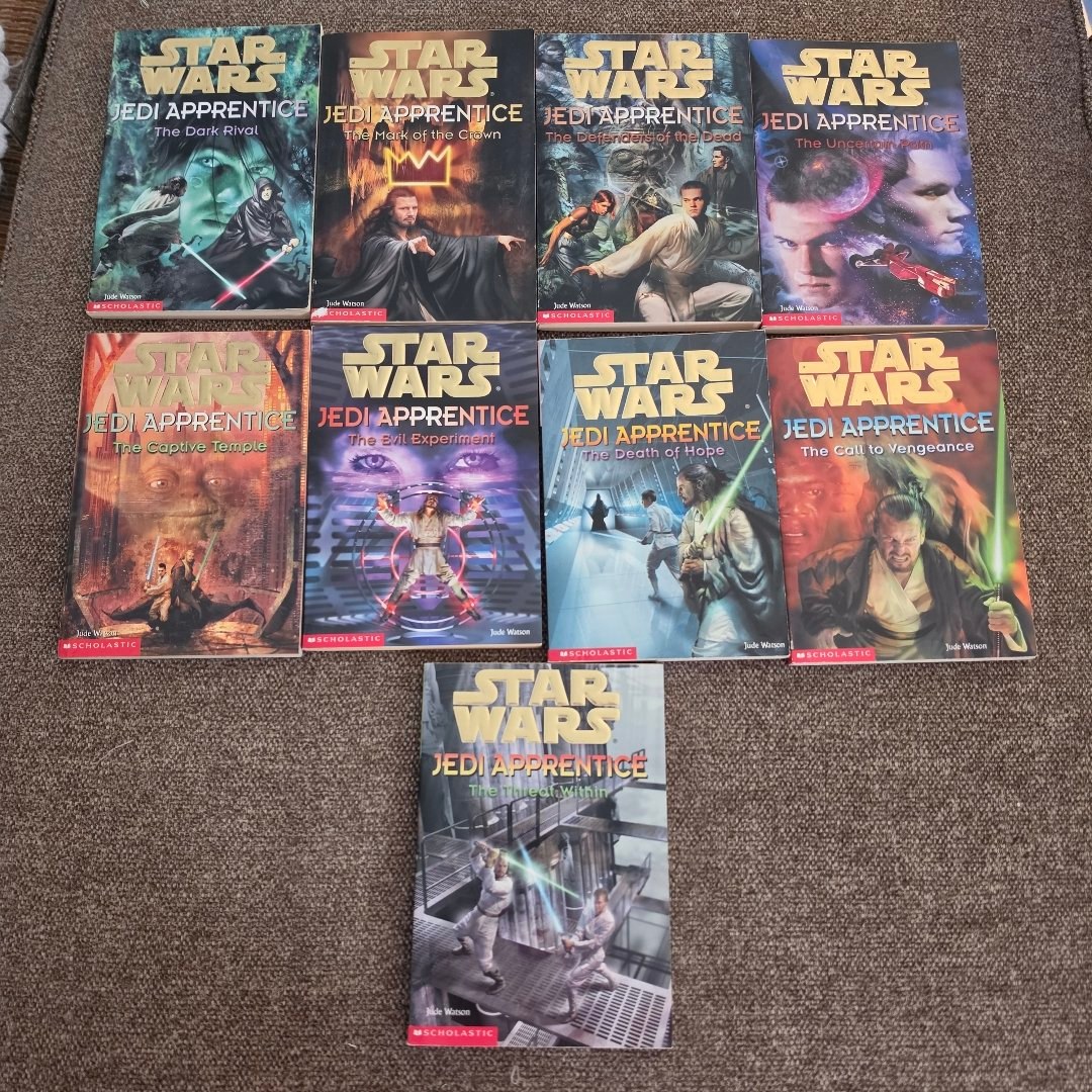 Star Wars Jedi Apprentice Lot Of 9 Books #2 4 5 6 7 12 15 16 18