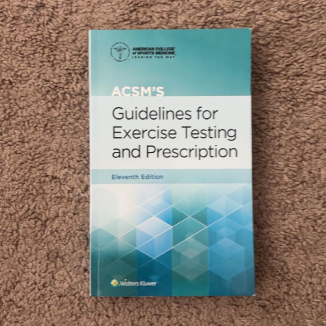 ACSM's Guidelines for Exercise Testing and Prescription (PBL162)