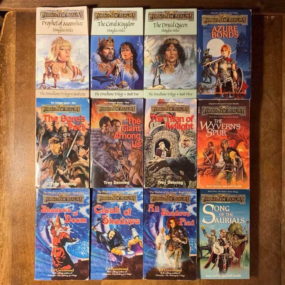 4 Complete Forgotten Realms Trilogy Set: Druidhome, Twilight Giants ...
