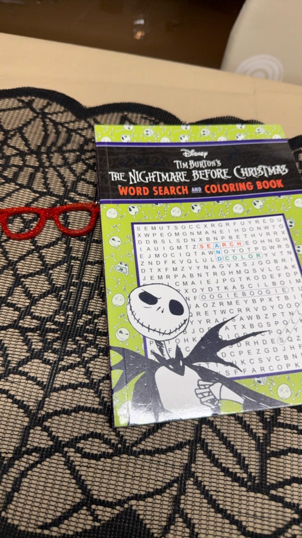 The Nightmare Before Christmas Weird Search and Coloring Book
