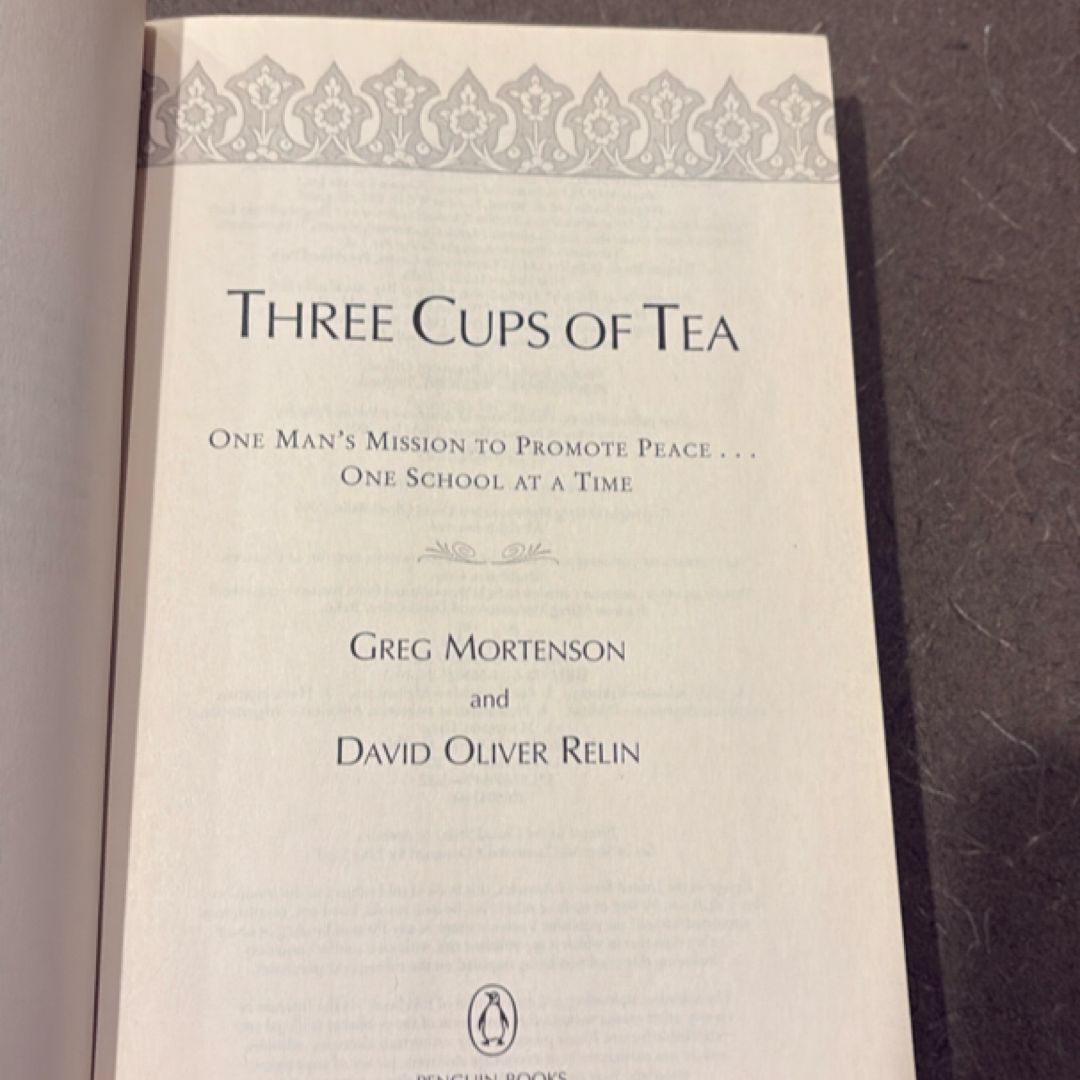 Three Cups of Tea