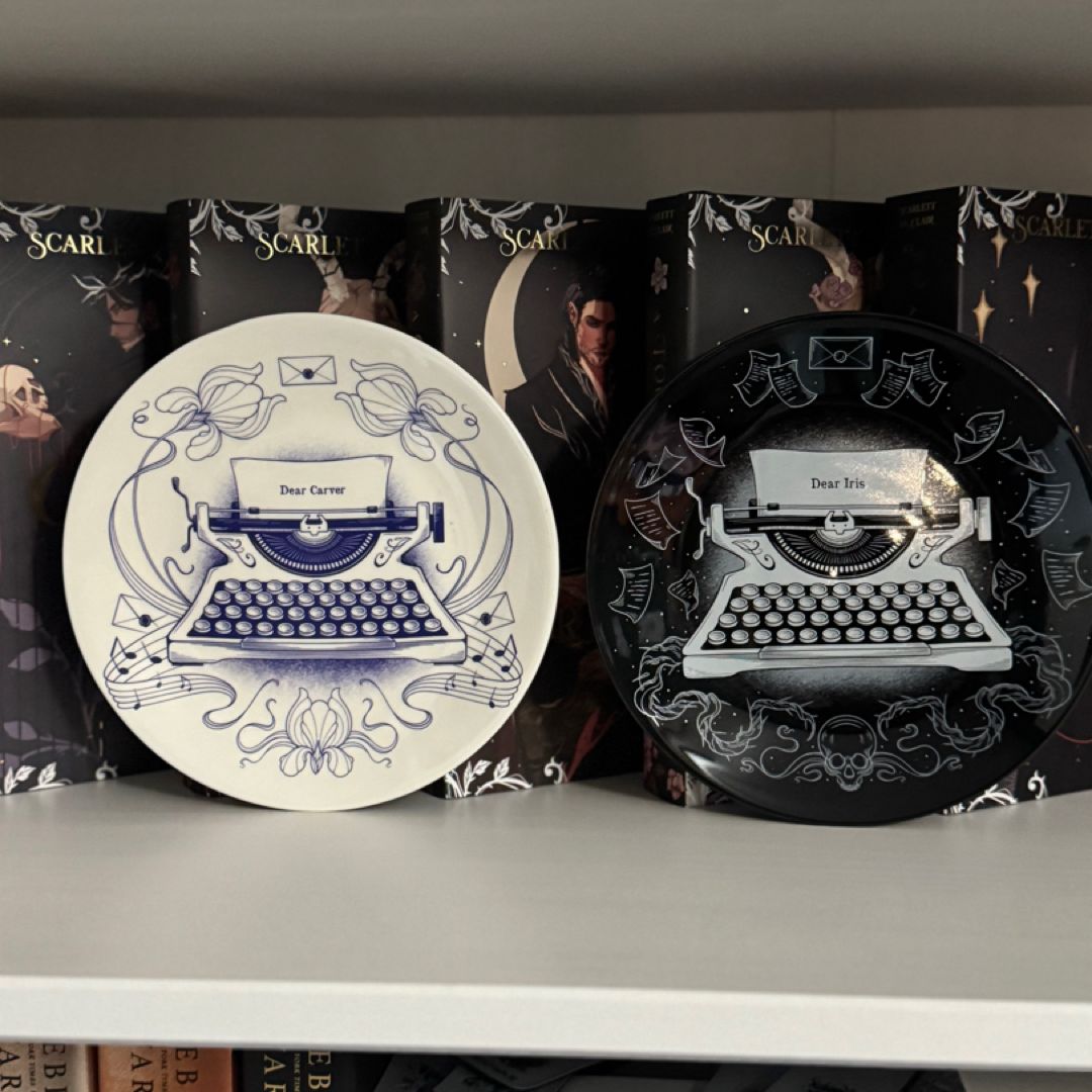 Divine Rivals inspired Plate Set