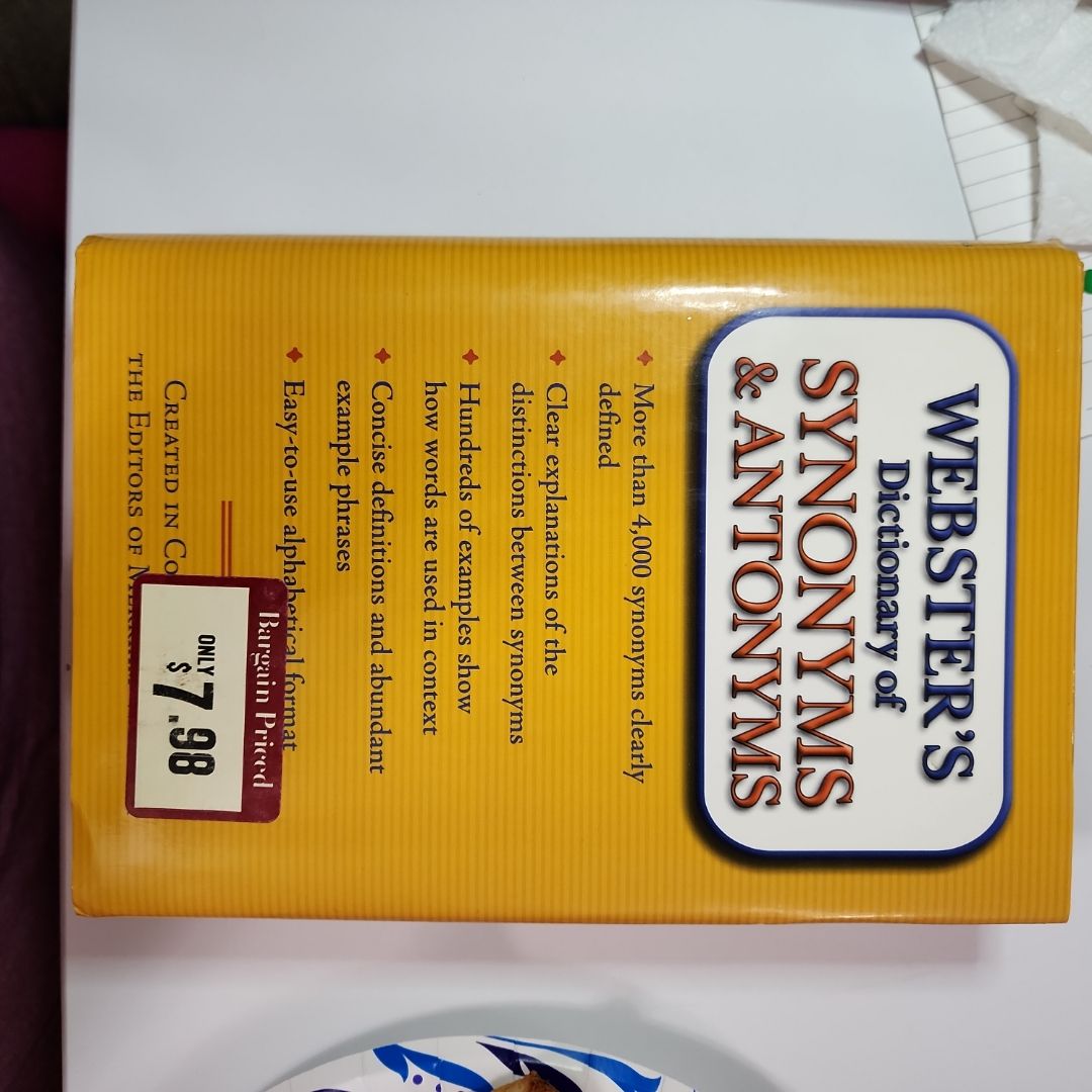 Webster's Dictionary of Synonyms and Antonyms
