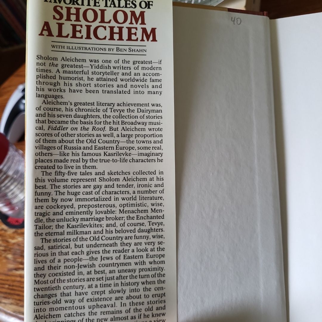 Favorite Tales of Sholem Aleichem