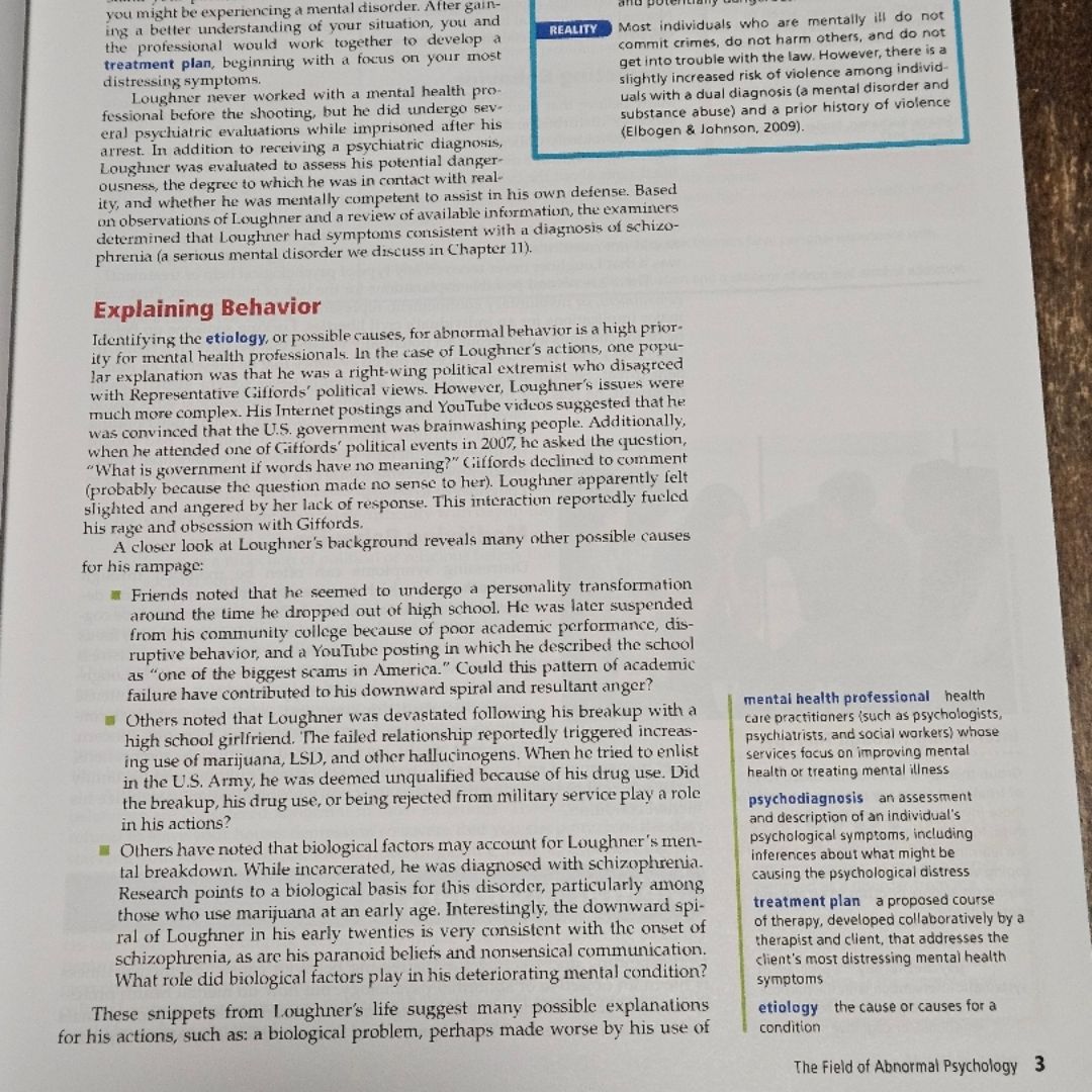 Essentials of Understanding Abnormal Behavior - 3rd Edition 