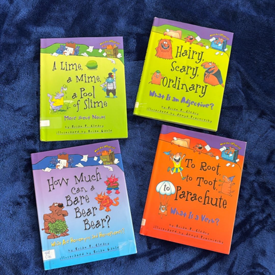 Brian P. Cleary Grammar & Wordplay Picture Books (4-Book Bundle) | Phonics & Parts of Speech