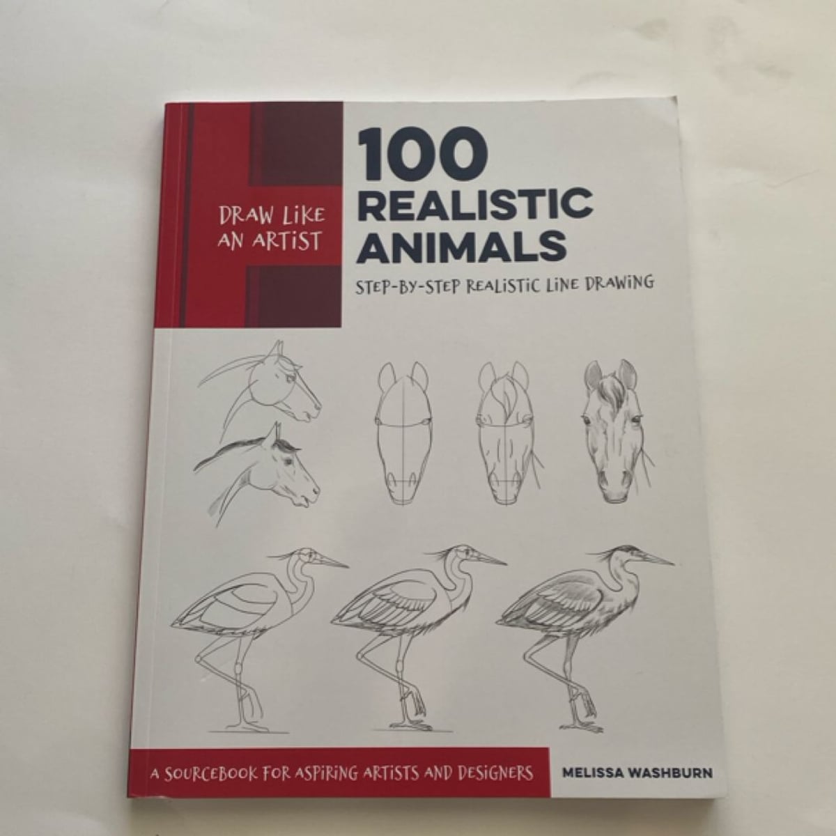 Draw Like an Artist: 100 Realistic Animals by Melissa Washburn