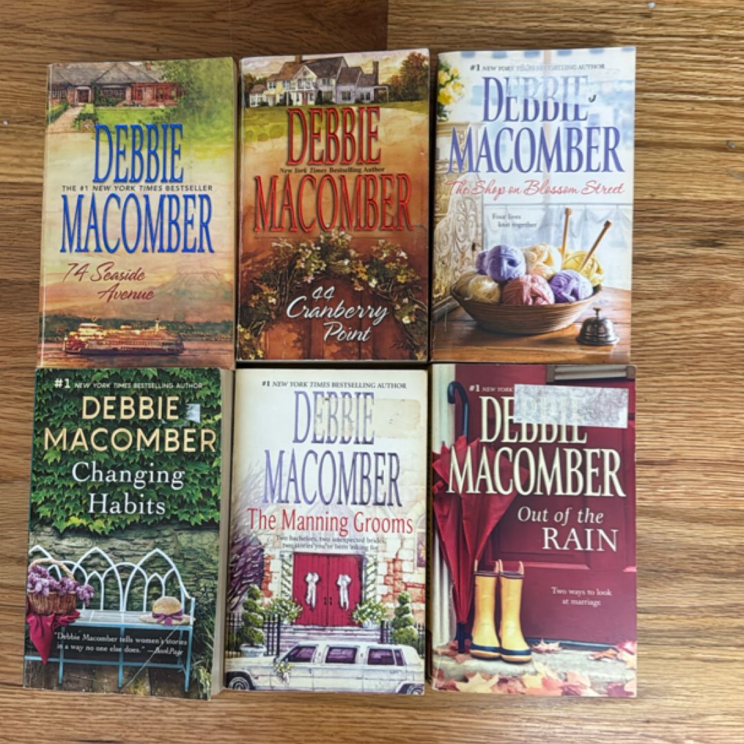 Lot of 6 paperback books by author Debbie Macomber