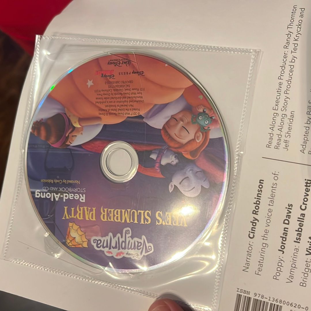 Vampirina Read-Along Book and CD Vee's Slumber Party by Disney