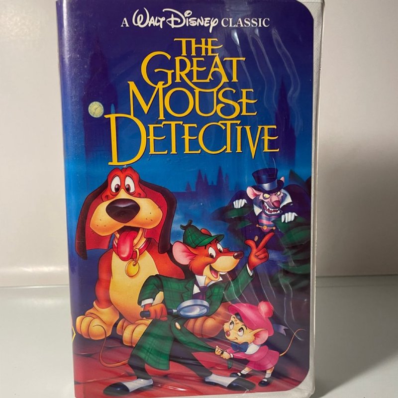 The Great Mouse Detective Black Diamond Disney Clamshell w Inserts