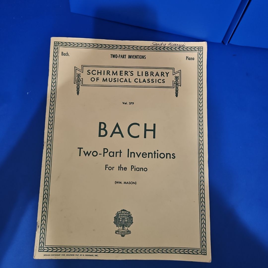 BACH: Two-Part Inventions For the Piano