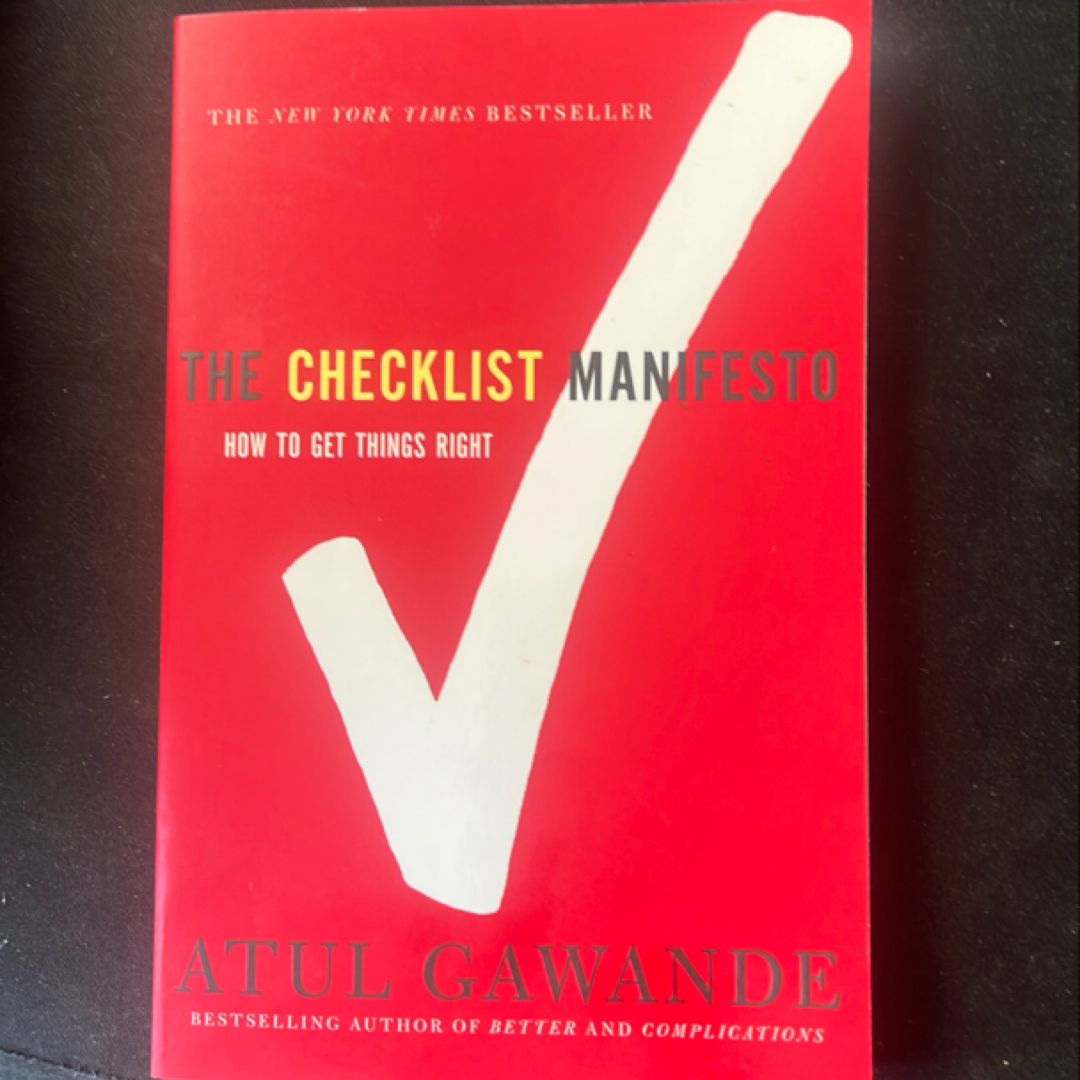 The Checklist Manifesto