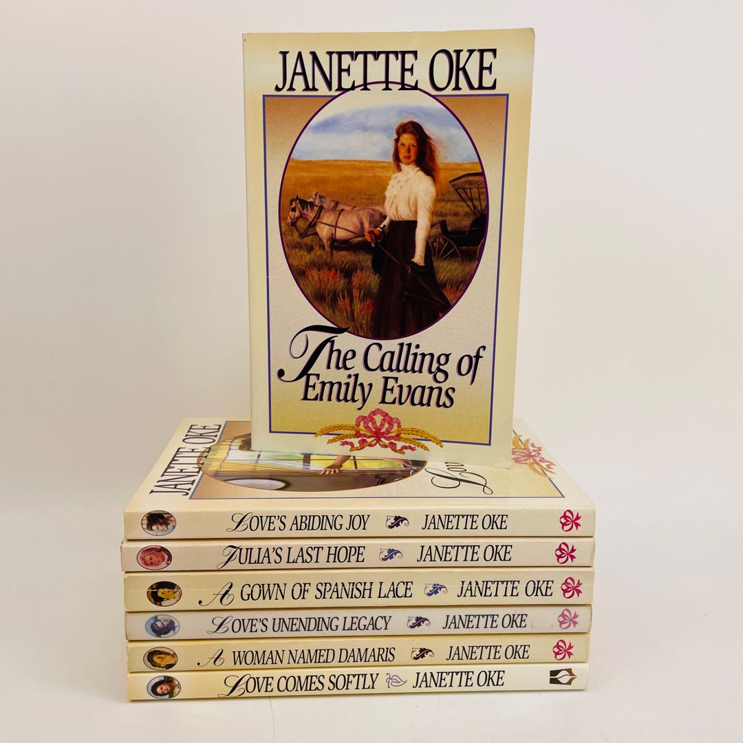 Love Comes Softly, The Calling of Emily Evans, Loves abiding joy, Gown of Spanish Love 