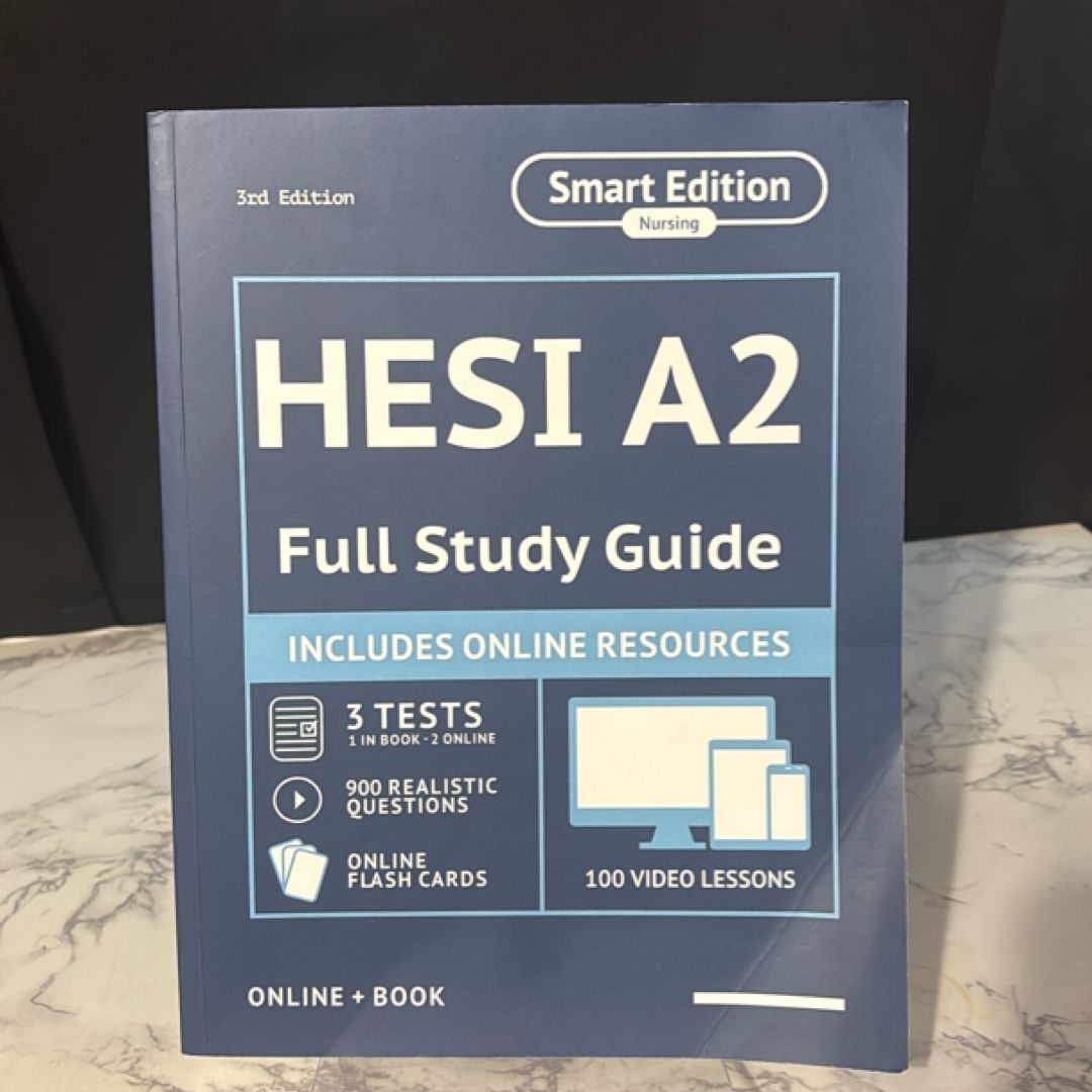 HESI A2 Full Study Guide 3rd Edition: Complete Subject 