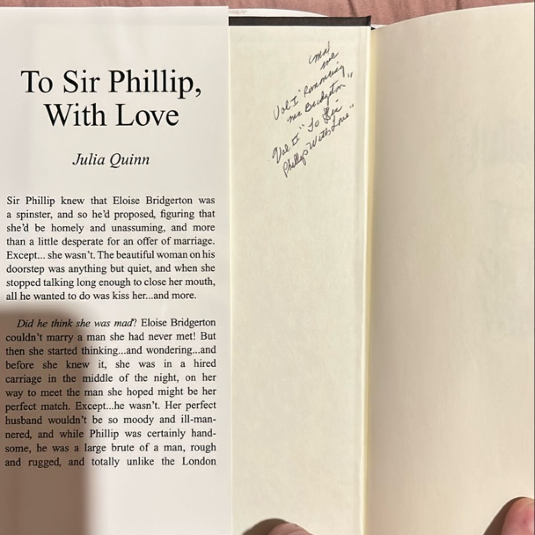 To Sir Phillip, with Love 