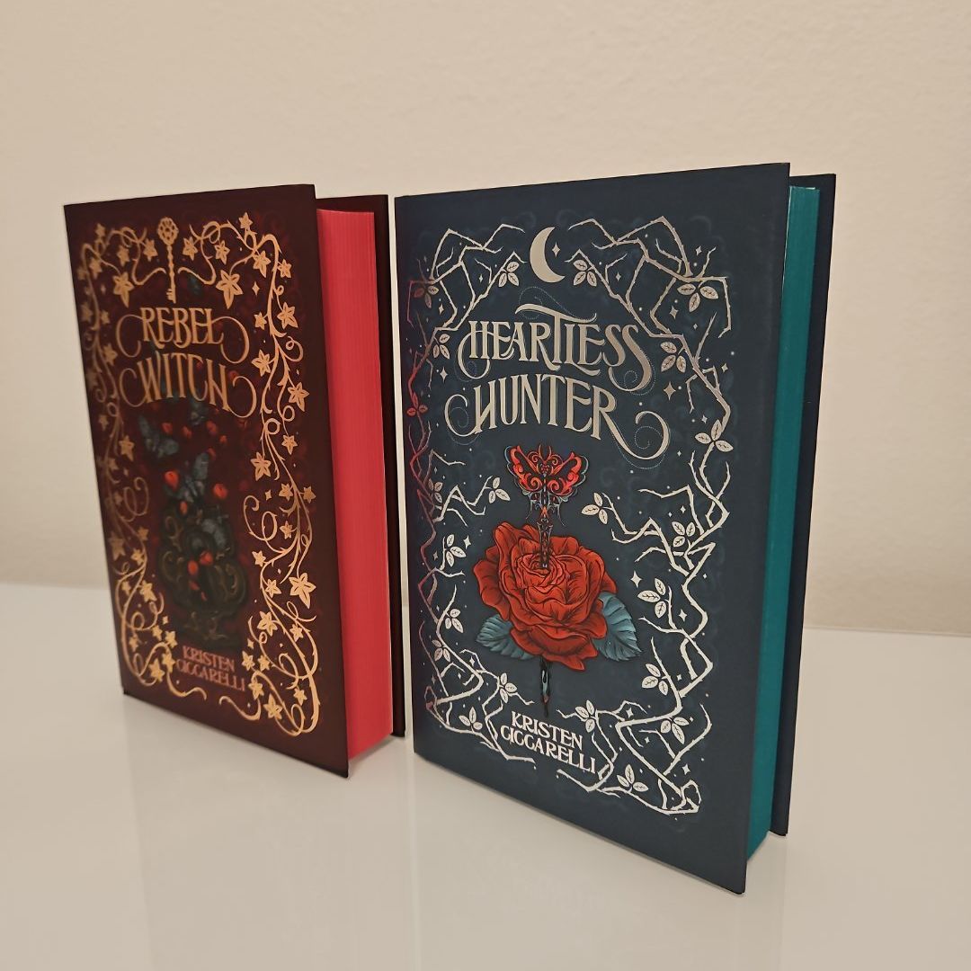 SIGNED Owlcrate: Heartless Hunter and Rebel Witch (Crimson Moth Duology)