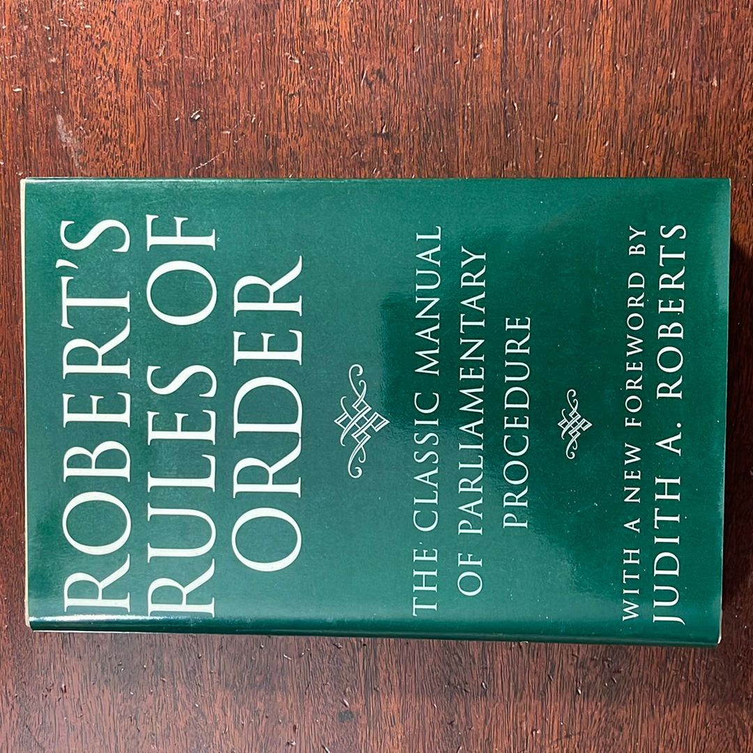 Robert's Rules of Order