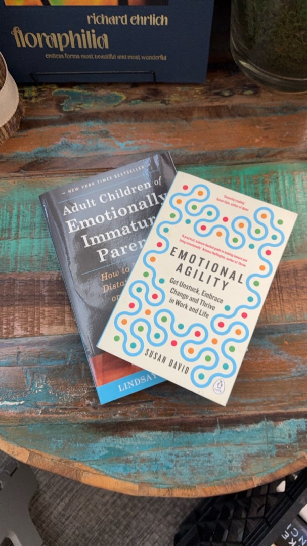 2 BOOKS: Emotional Agility + Adult Children Emotionally Immature Parents