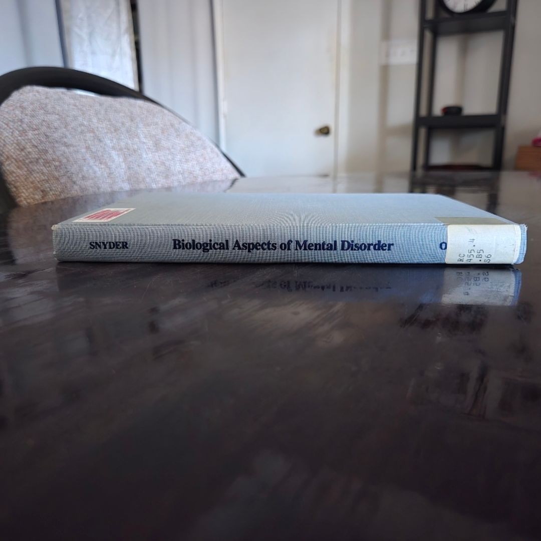 Biological Aspects of Mental Disorder
