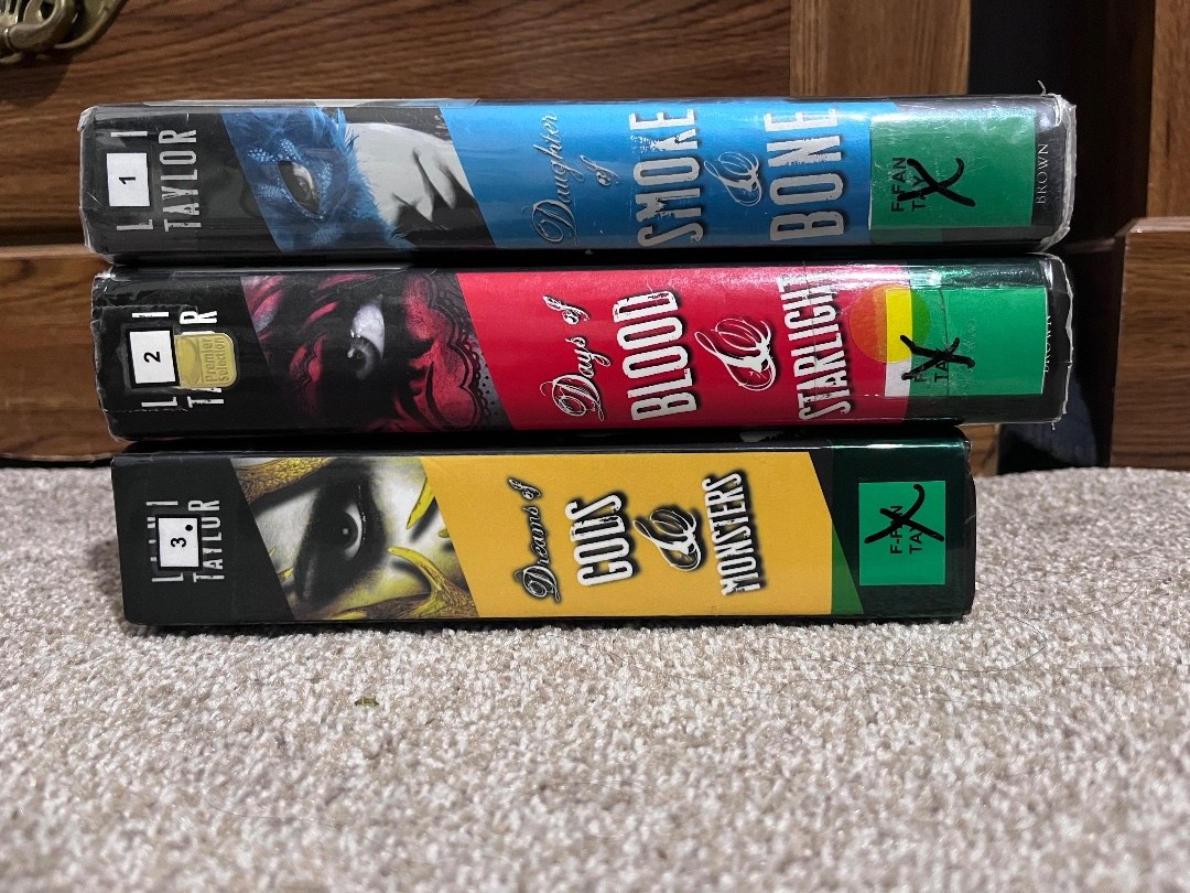 COMPLETE TRILOGY Daughter of Smoke and Bone Series 1-3 by Laini Taylor Fantasy