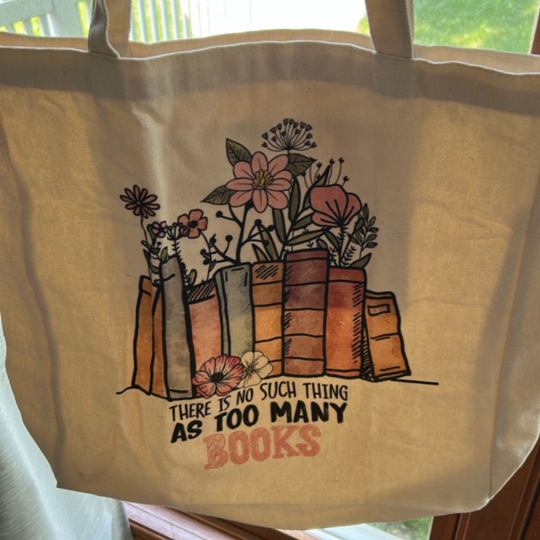 Book tote bag