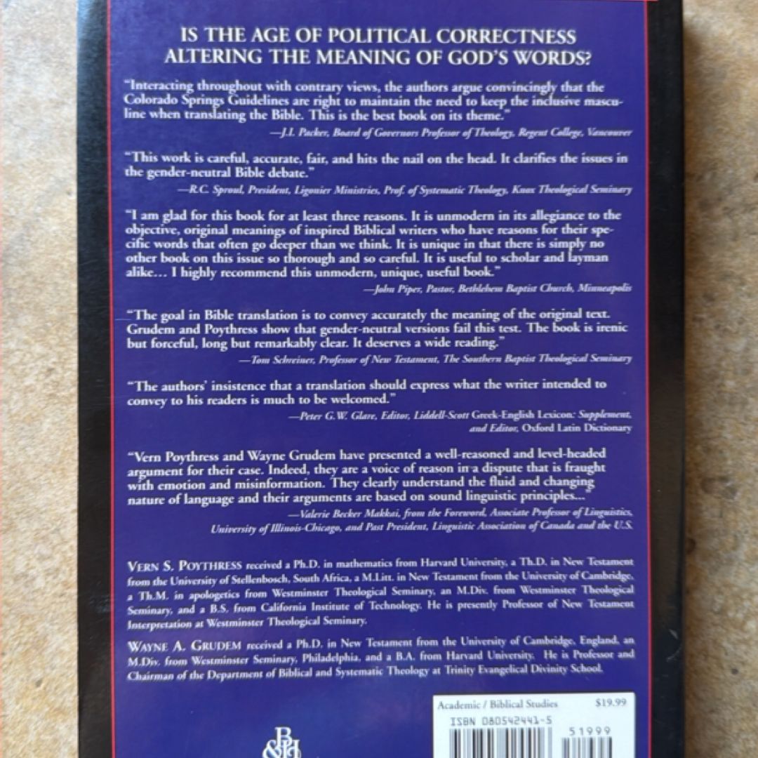 The Gender-Neutral Bible Controversy