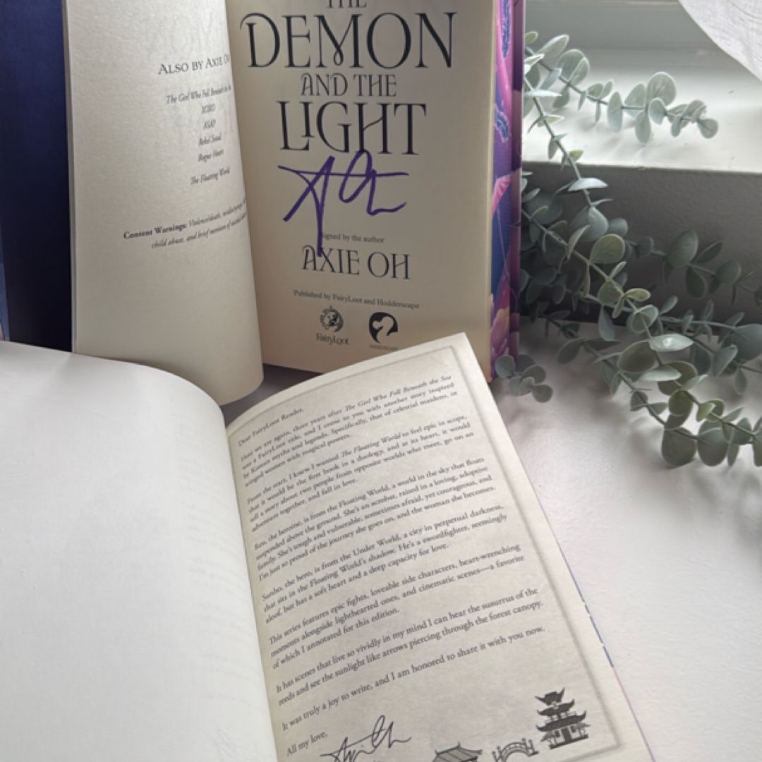 The Floating World and The Demon and the Light (SIGNED) *Fairyloot Special Edition*