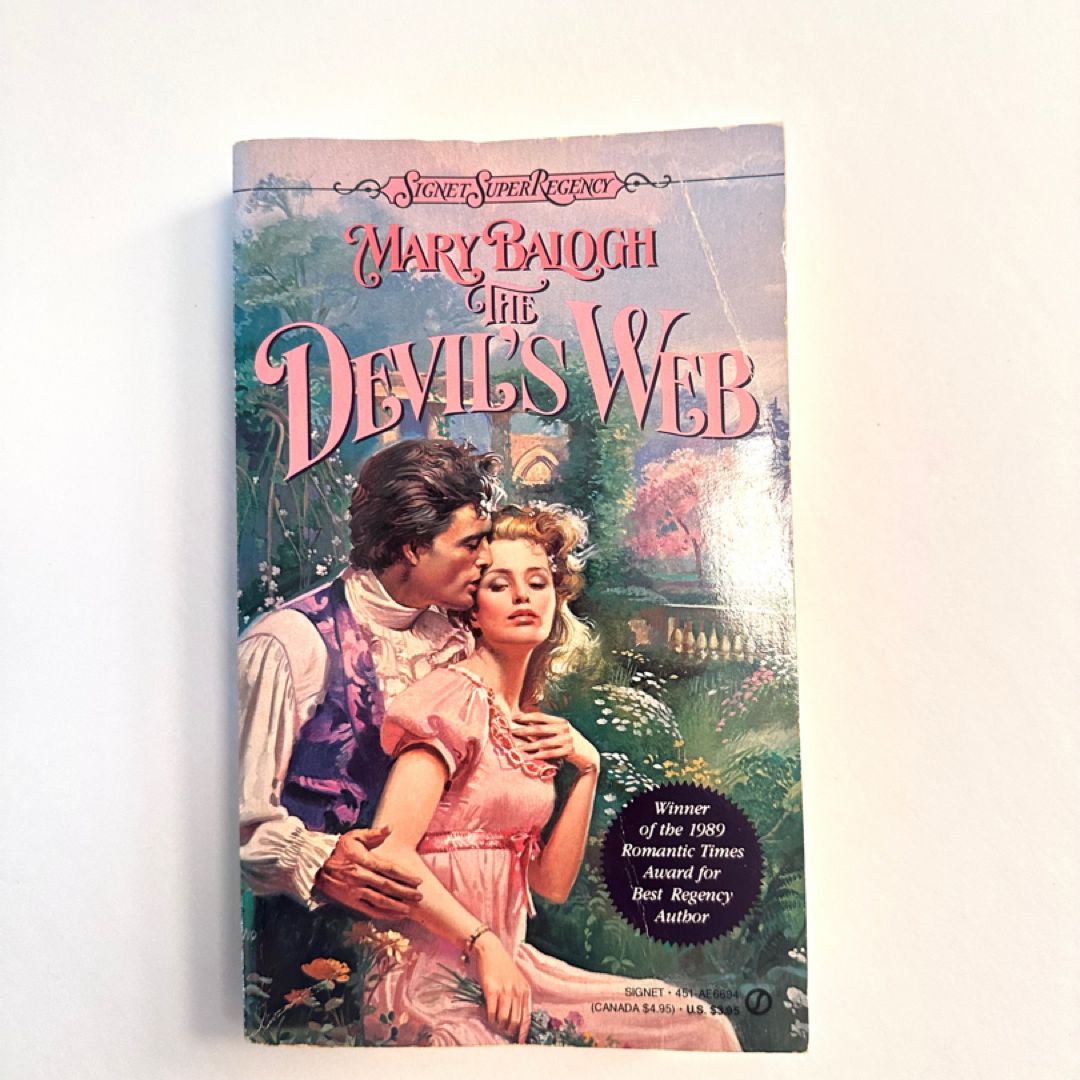 The Devil's Web - Signet Super Regency 1st Edition 1st Printing w/ Clinch Cover (1990)