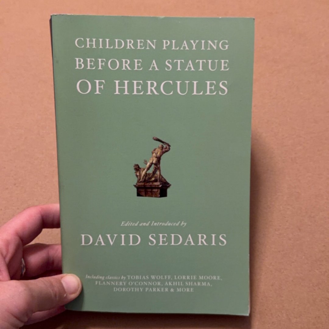 Children Playing Before a Statue of Hercules