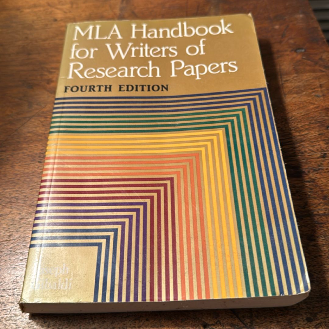 MLA Handbook for Writers of Research Papers