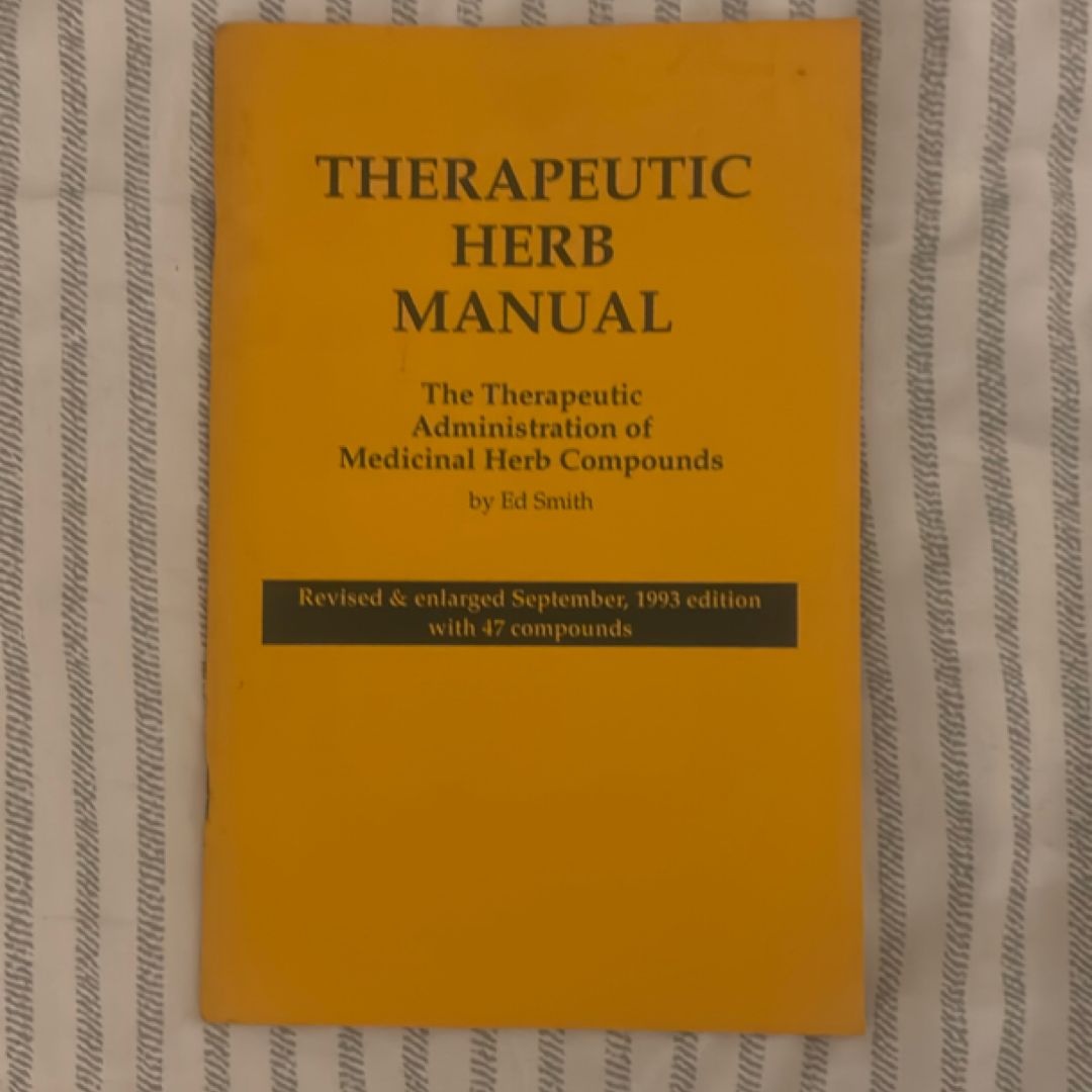 Therapeutic Herb Manuel