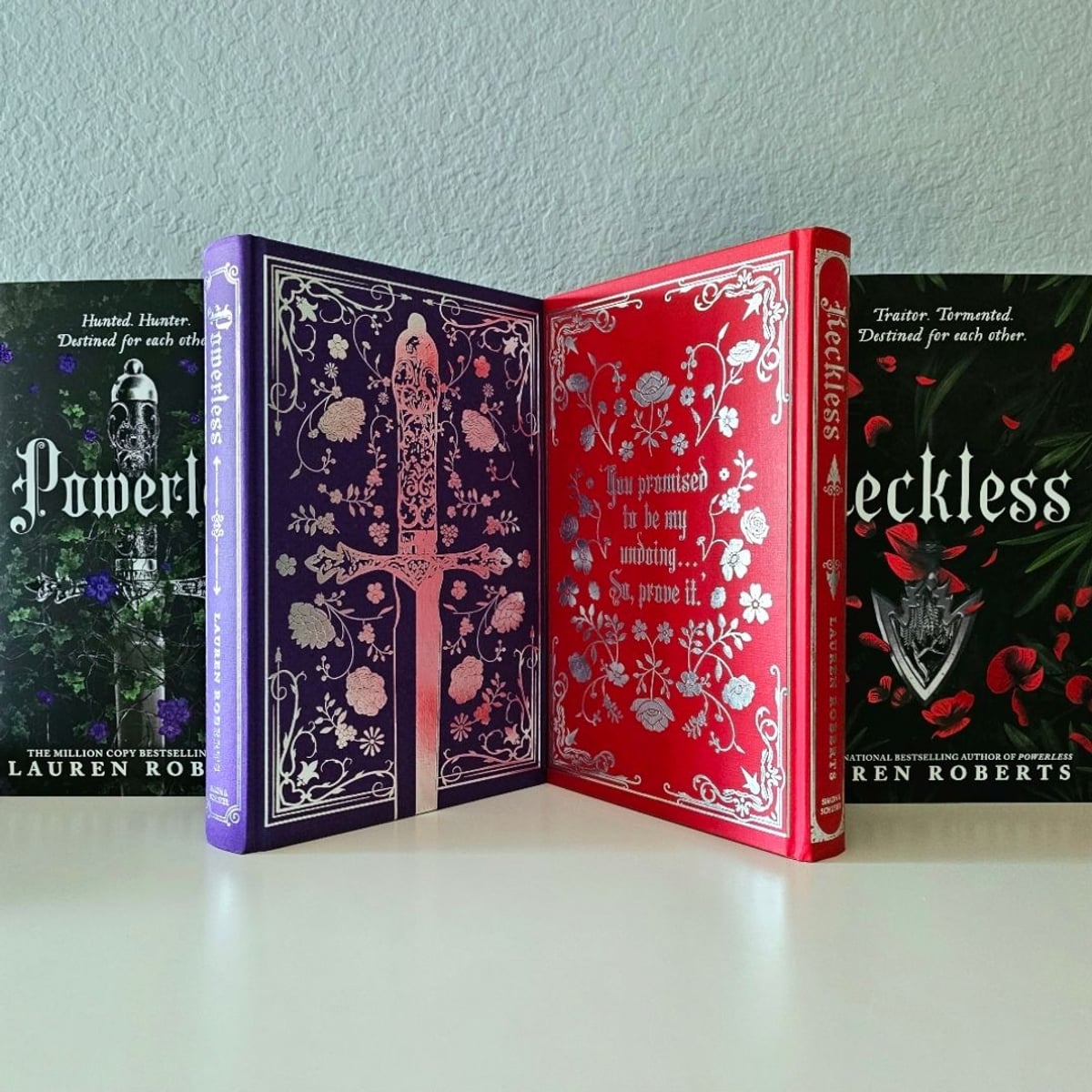 Powerless & Reckless Waterstones UK Exclusive Editions Sprayed