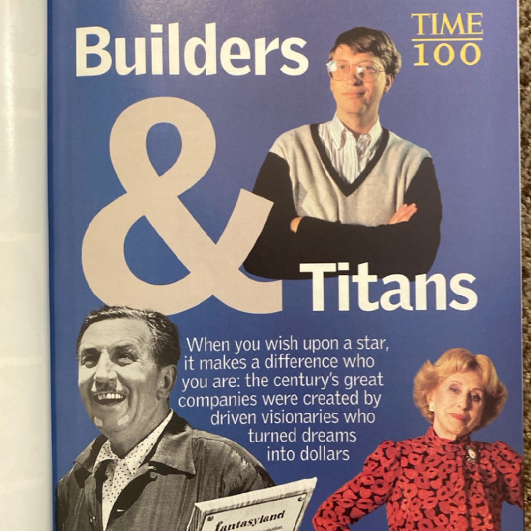 Time 100 Builders and Titans, Scientists and Thinkers by