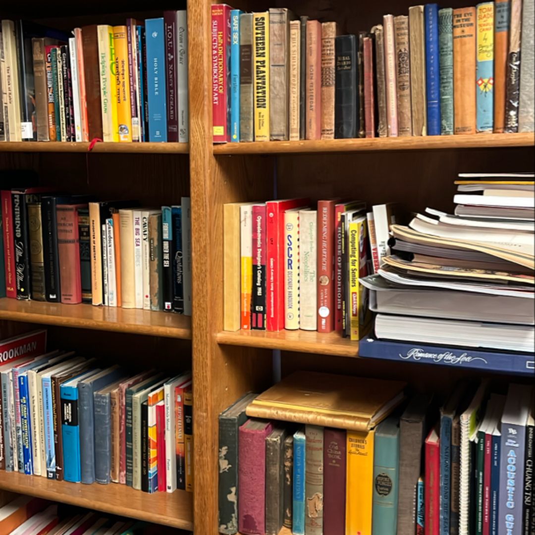 LOT OF 84 - Random Vintage Old Rare Hardcover Books Mixed Color - Shelf Decor