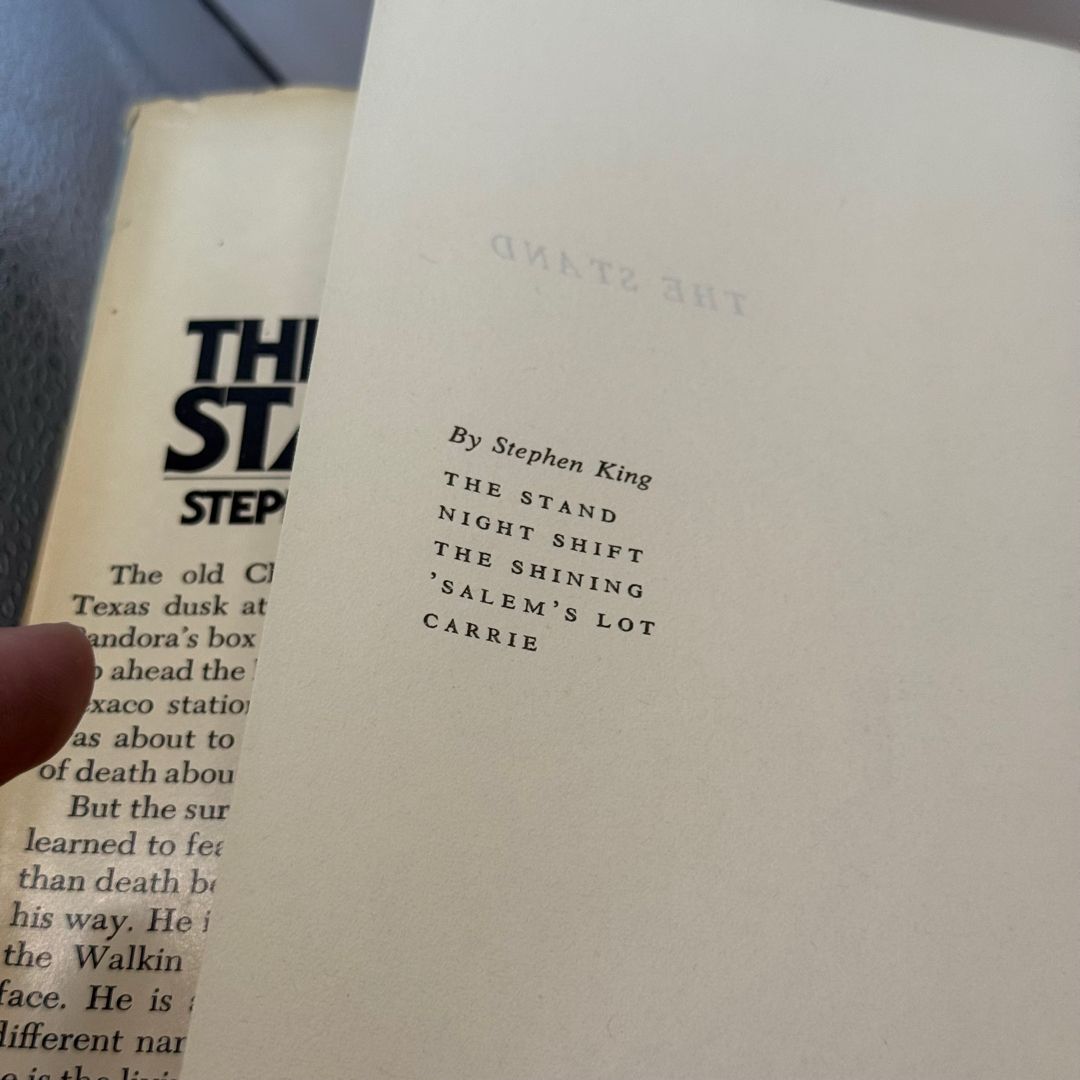 The Stand (T45 Gutter Code! (Nov) 1978 BCE HCDJ ) by Stephen King ...