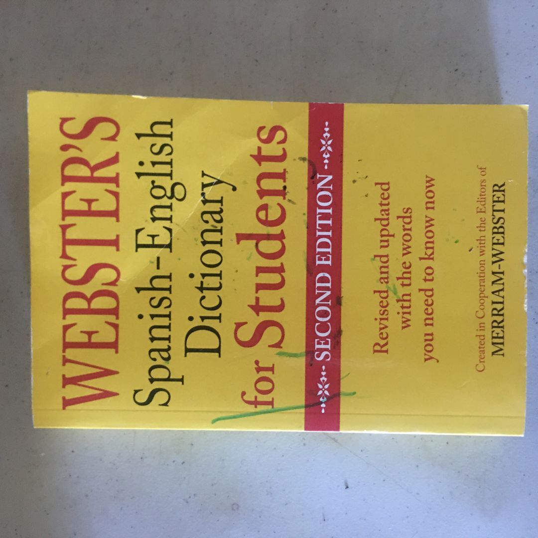 Webster’s Spanish English Dictionary for Students 