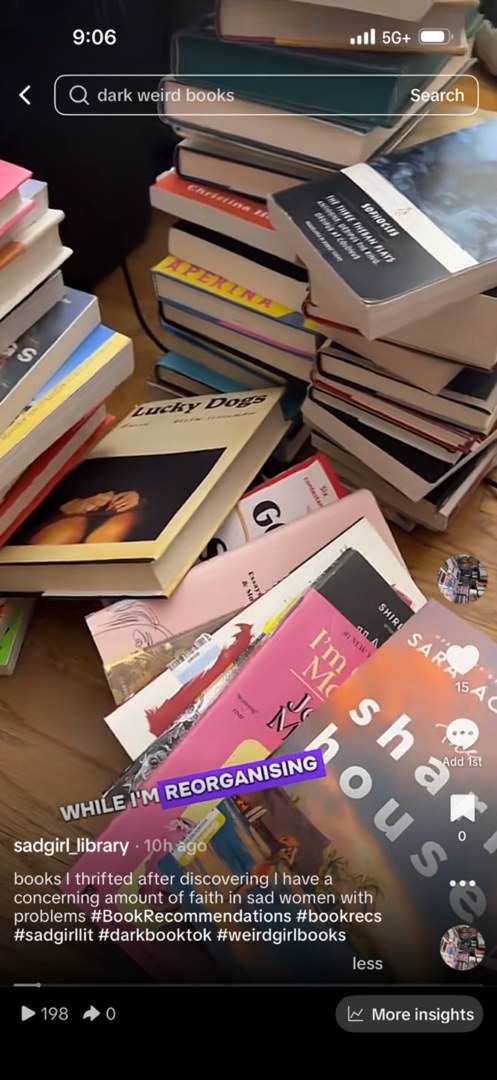 Sad Girl Library