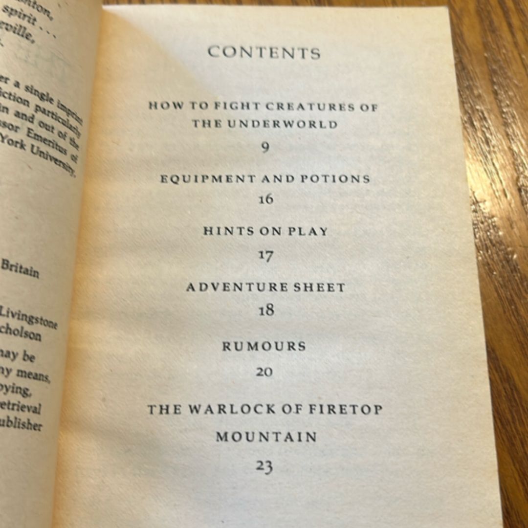 The Warlock of Firetop Mountain