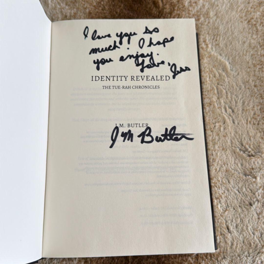 Identity Revealed *Hand Signed*