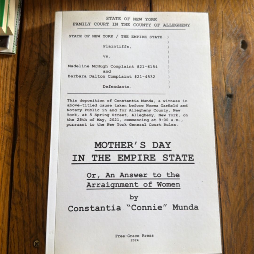 Mother's Day in the Empire State or, an Answer to the Arraignment of Women