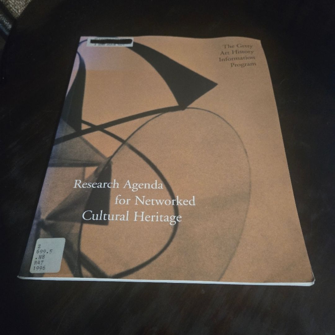 Research Agenda for Networked Cultural Heritage