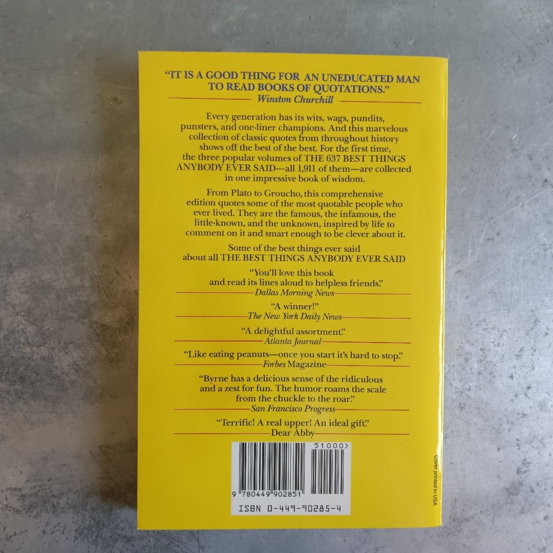 1,911 Best Things Anybody Ever Said